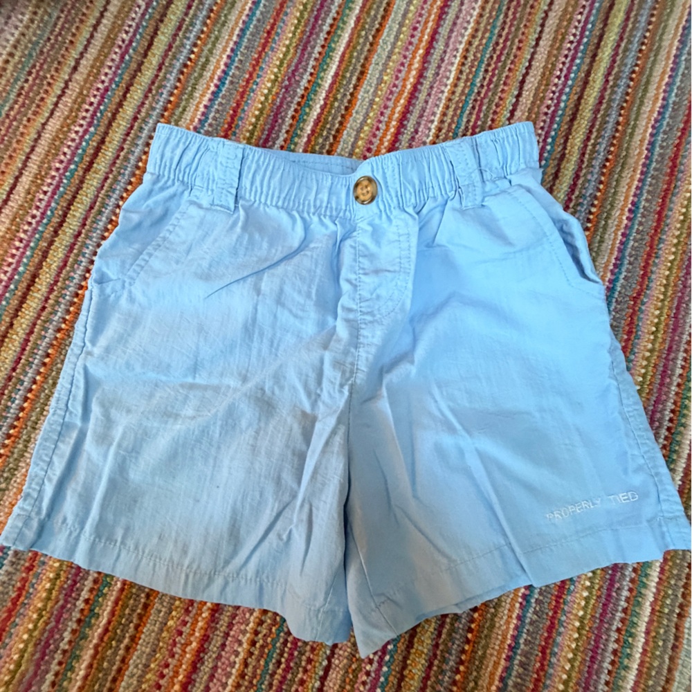 Properly Tied Aqua Boys Mallard Shorts (light Blue)